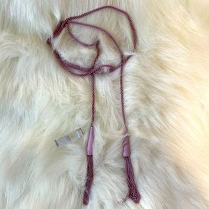 KENDRA SCOTT Phara matte lilac tassel necklace NWT